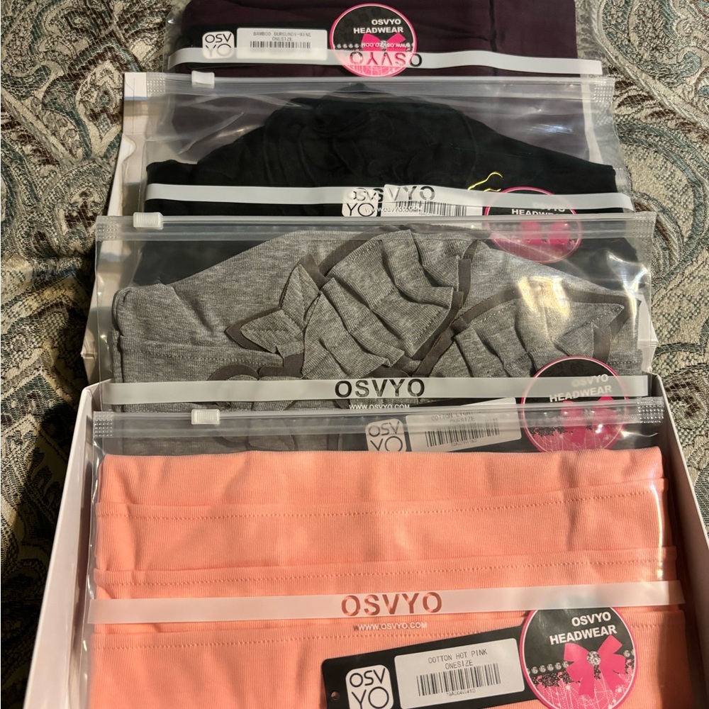 4 pc chemo headwear